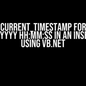 MySQL Current_Timestamp Format as MM-DD-YYYY HH:MM:SS in an Insert Into using VB.NET